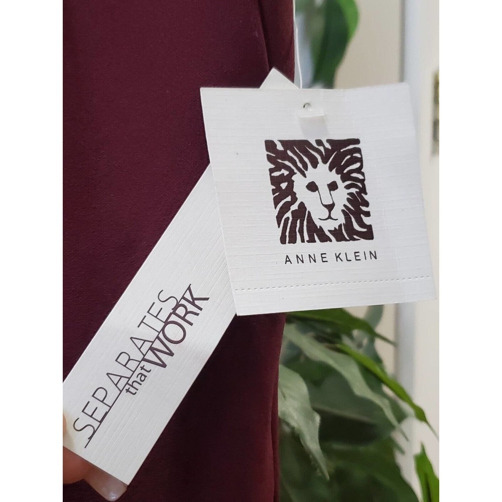 Anne Klein Women's Red Solid Polyester Straight L… - image 6